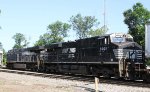 NS 8131 & 8021 lead train 218 into the old yard